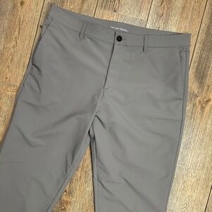 Banana Republic Mens Performance Chino Pants 36x34 Gray Stretch 1557516